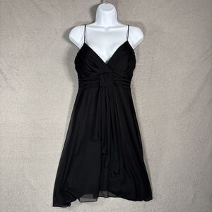 Vintage Speechless Mini Black Babydoll Dress Size M Whimsigoth Y2K Goth Vamp